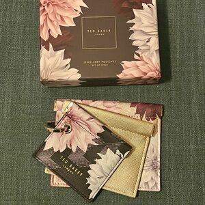 Ted Baker Jewelry Pouch Set - Pink, Gold, Black